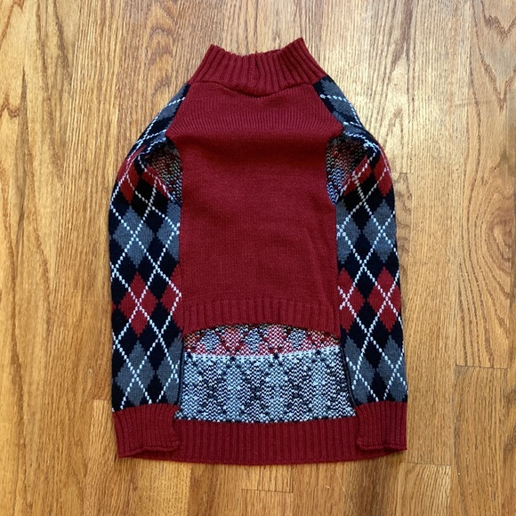 Argyle Dog Sweater - Picture 3 of 4